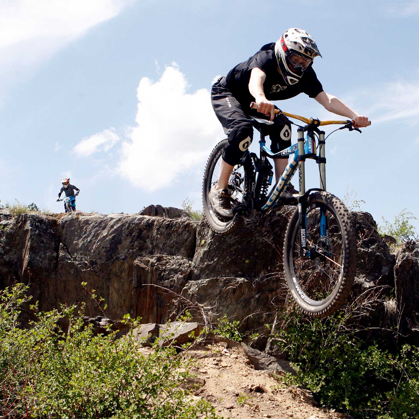 Mountain bikers photographed by Chris Huber